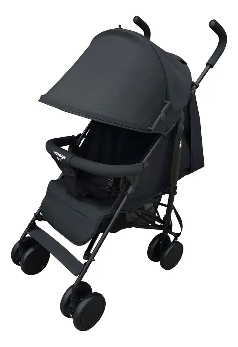 Carrinho De Passeio Para Bebê Park Até 15kgs Preto Voyage