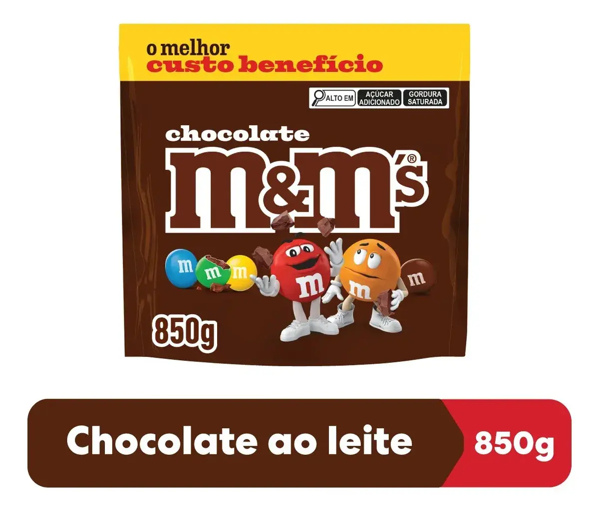 Chocolate M&M'S Ao Leite 850g