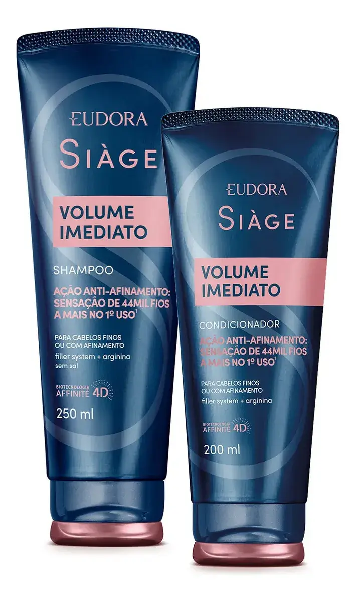 Combo Siàge Volume Imediato: Shampoo 250ml + Condicionador 2