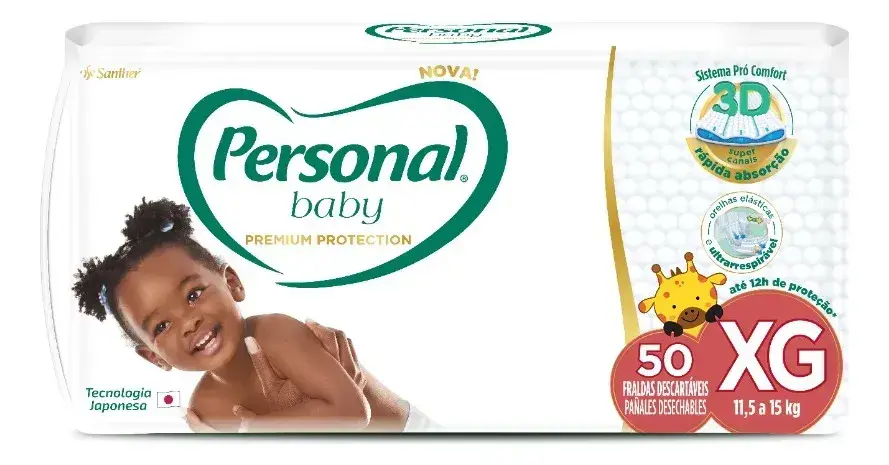 Fraldas Personal Baby Protection XG