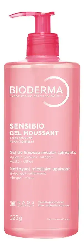 Gel De Limpeza Facial Sensibio Gel Moussant Micelar 500ml Bioderma