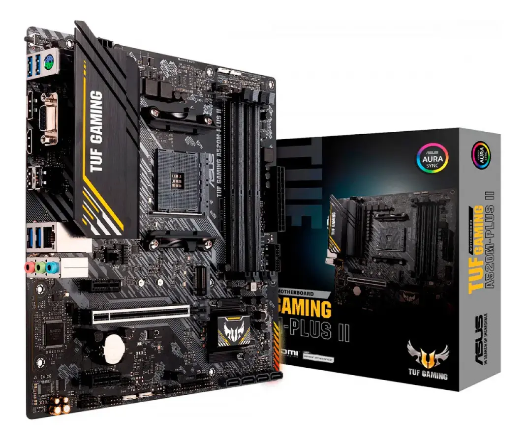 Placa Mae Asus Tuf Gaming A520m-plus Ii Ddr4 Preto
