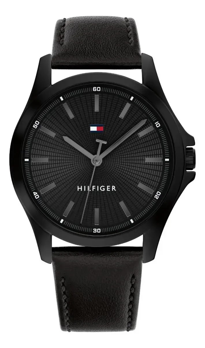 Relógio Masculino Tommy Hilfiger Preto em Couro