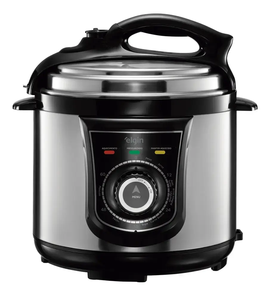 Panela Pressão Elétrica Elgin 42ppr 4 Litros 840w Aço Inox