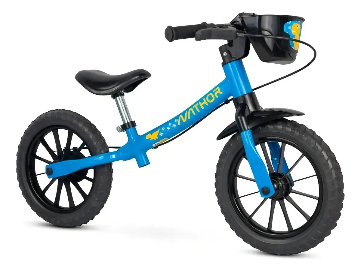 Bicicleta Infantil Equilibrio Sem Pedal Balance Azul Nathor