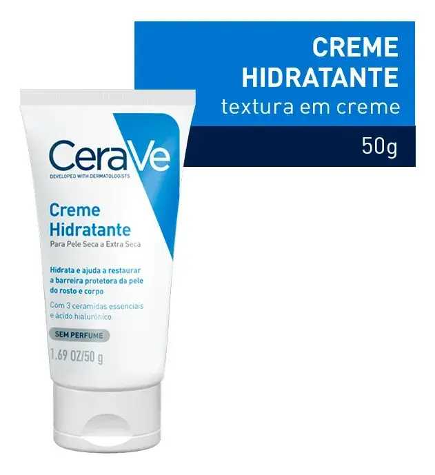 Creme Hidratante com 3 Ceramidas para Pele Seca e Extrasseca CeraVe 50g