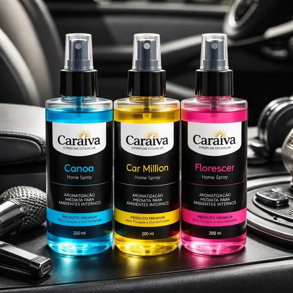 Kit Cheirinho Spray Importado Automotivo Aromatizante 200ml