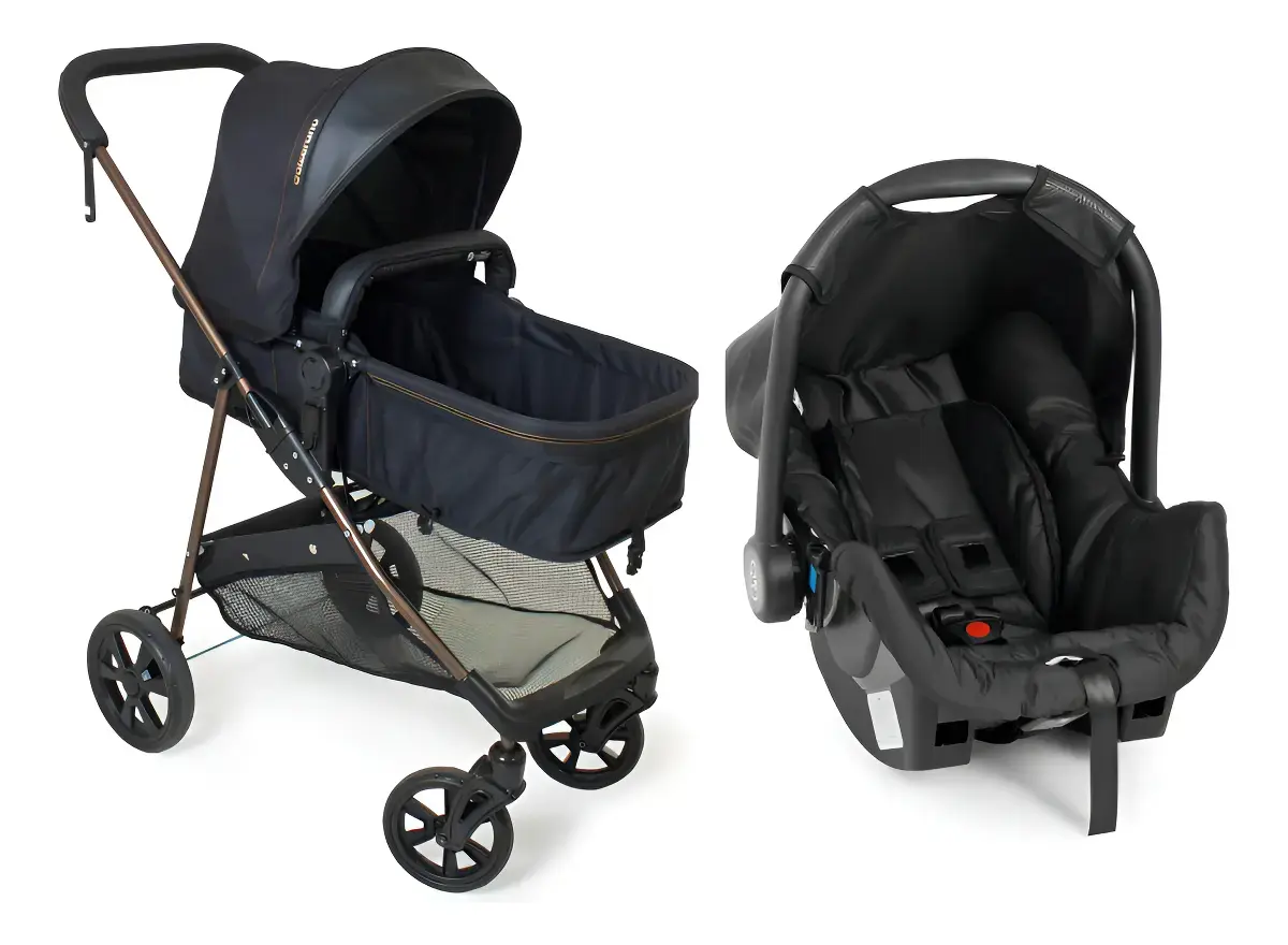 Carrinho Bebê Conforto Napoli Travel System Cobre Galzerano