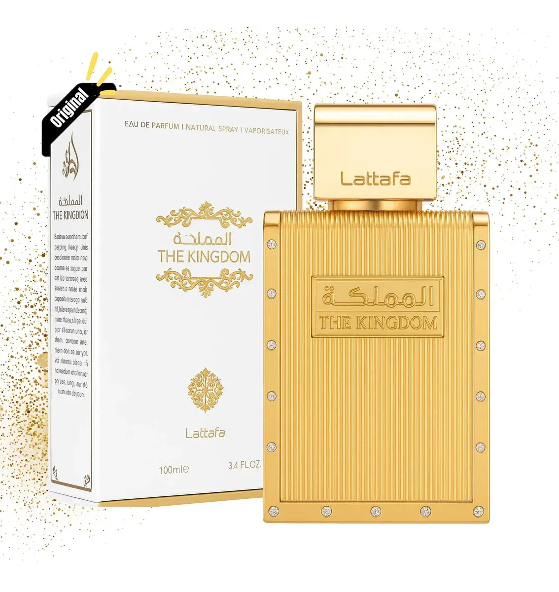 Perfume Árabe The Kingdom Eau De Parfum Lattafa 100ml Para Homens Masculino