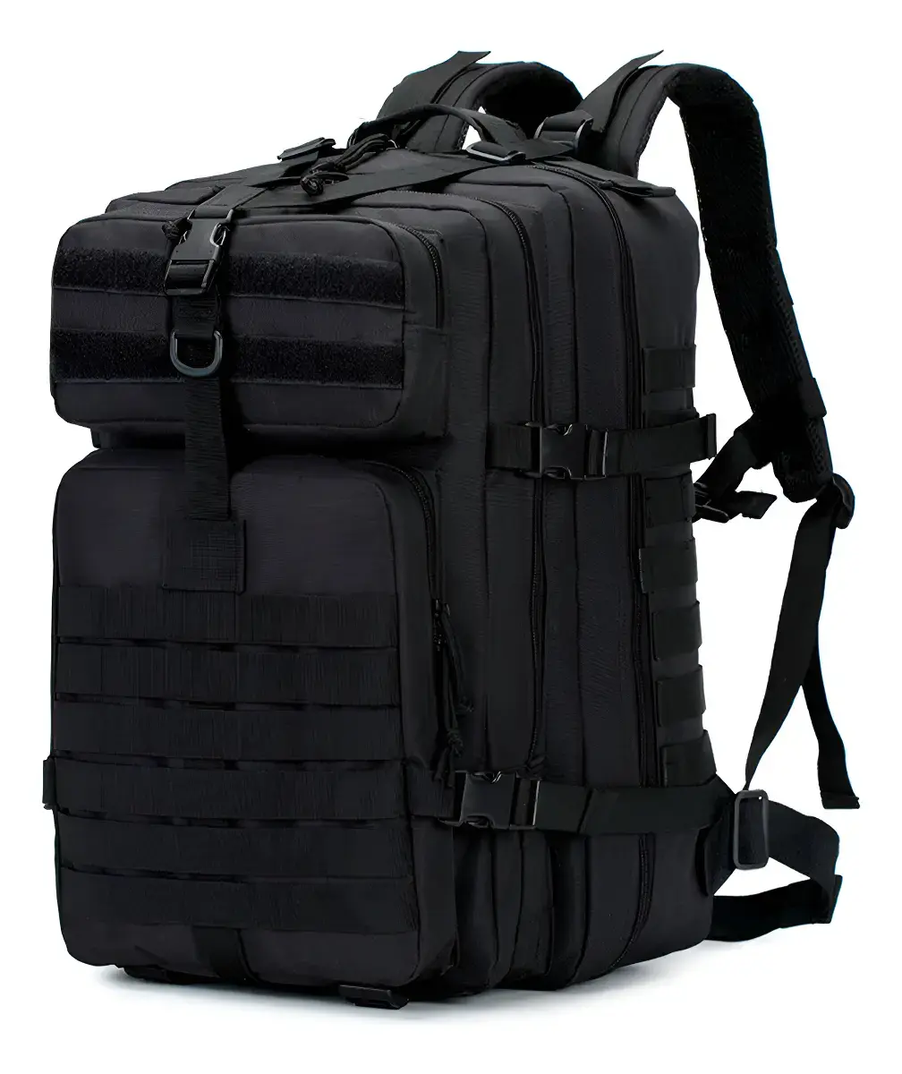 Mochila Tática Reforçada Militar Preto 50 litros Impermeável