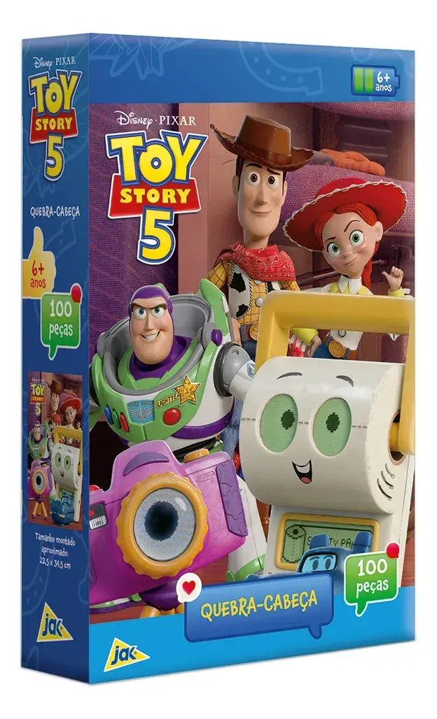 Toyster - Disney: Toy Story 5 - Quebra-cabeça 100 Peças - JAK