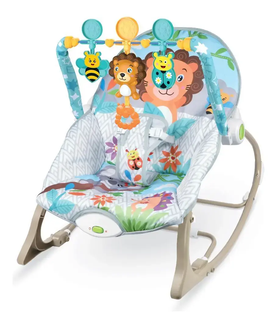 Cadeira de Descanso e Balanço Bebê Funtime Leão Maxi Baby