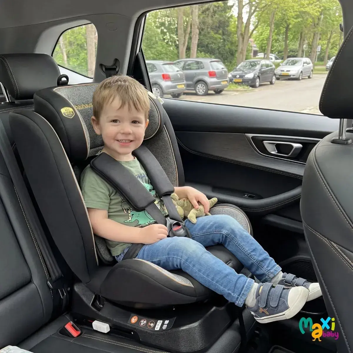 Cadeira Carro Reclinável 5P 0-36kg Bauhaus Preto Maxi Baby
