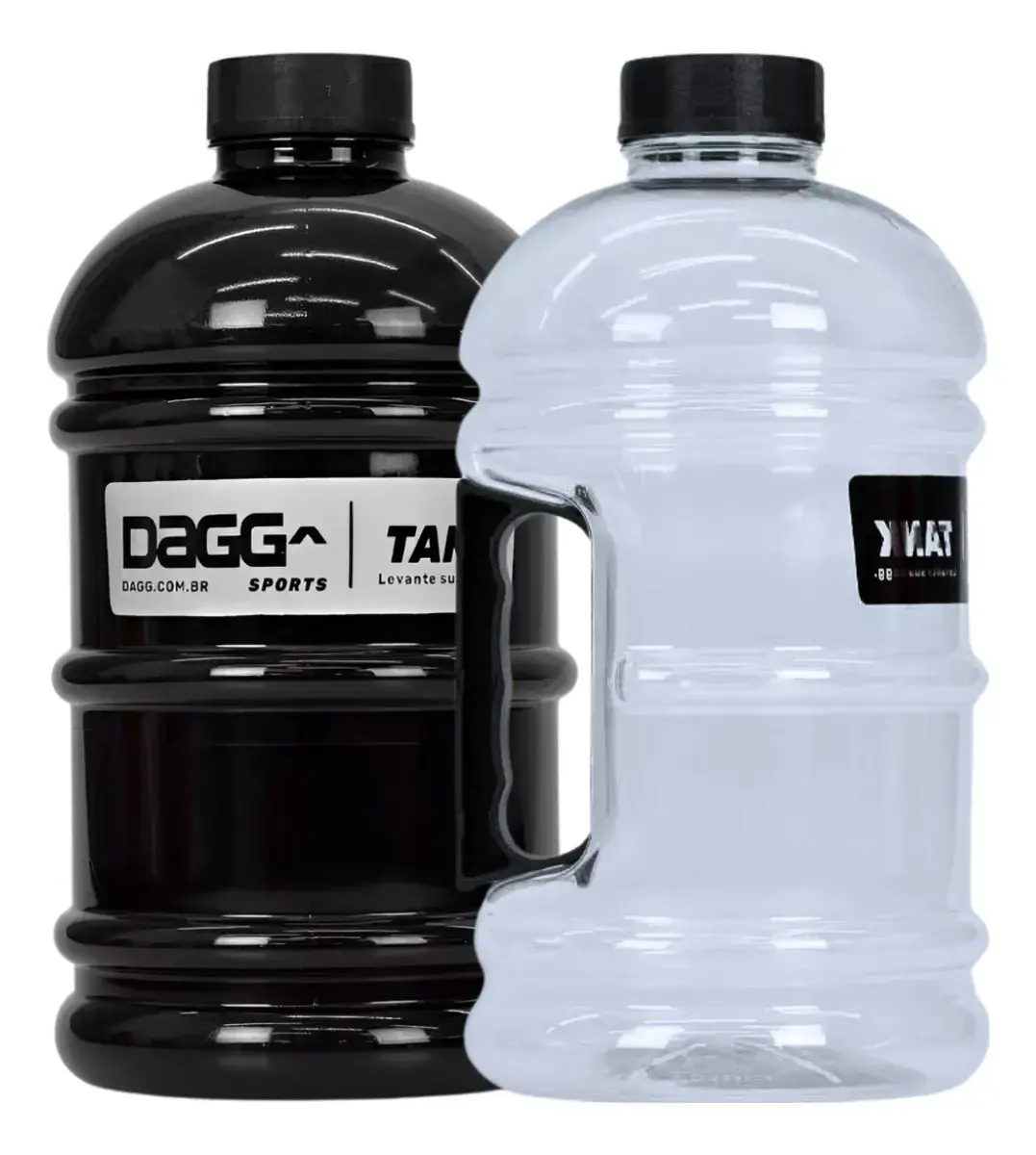 Kit 2 Garrafas Galão De Água Dagg Tank 2l Academia Treino