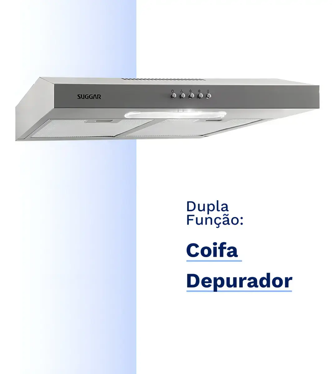 Depurador Exaustor Slim 60cm Prata Dps162pr Suggar