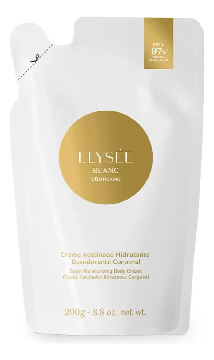 O Boticário Elysee Blanc Refil Creme Desodorante 200g