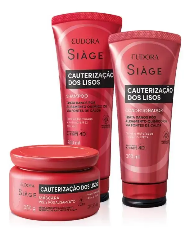 Siàge Cauterização Dos Lisos: Shampoo+condicionador+máscara