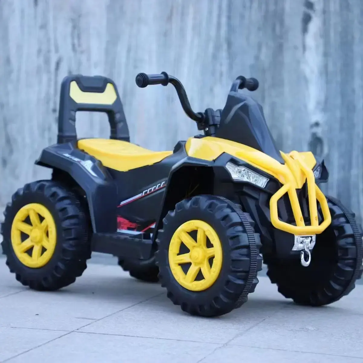 Carrinho Infantil Quadriciclo Elétrico Passeio Brinquedo Amarelo