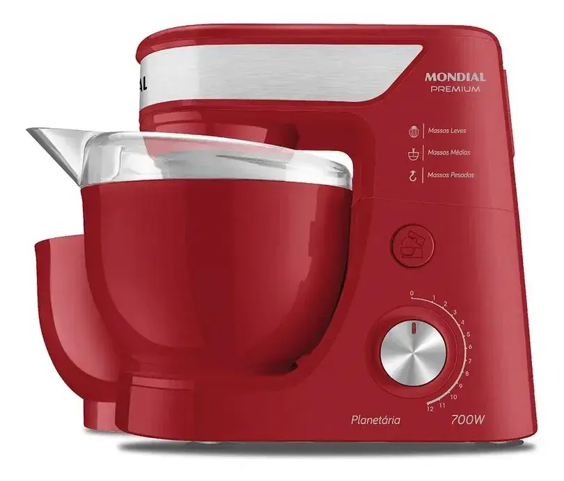 Batedeira Planetária Mondial 700W - BP-01P-R