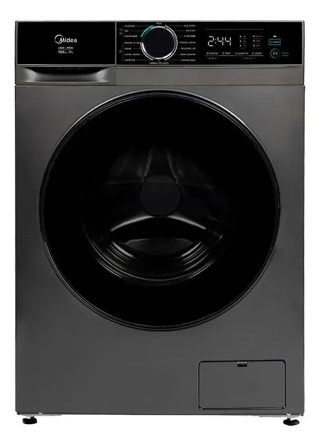 Lava E Seca 10,5kg Titanium Inverter Midea Cinza-escuro