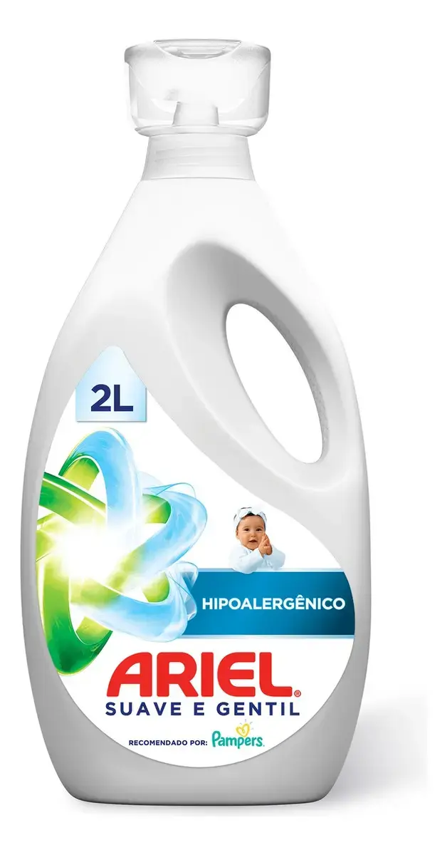 Sabão Líquido Ariel Suave e Gentil 2L