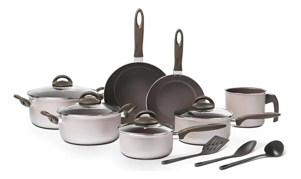 Jogo De Panelas Ceramic Life Nevada 10 Peças Brinox
