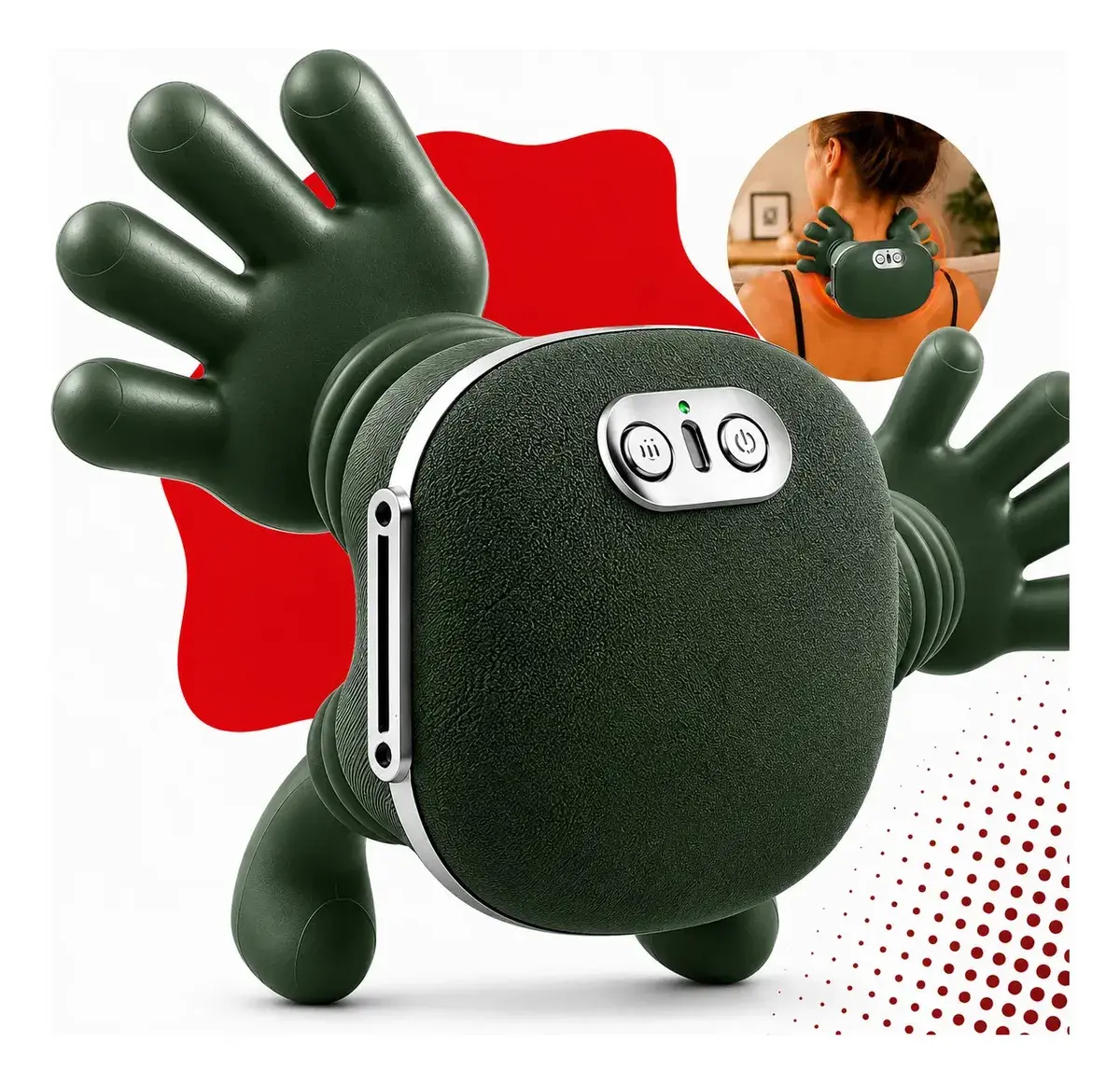 Massageador Elétrico para Pescoço e Ombros com Aquecimento Kateluo