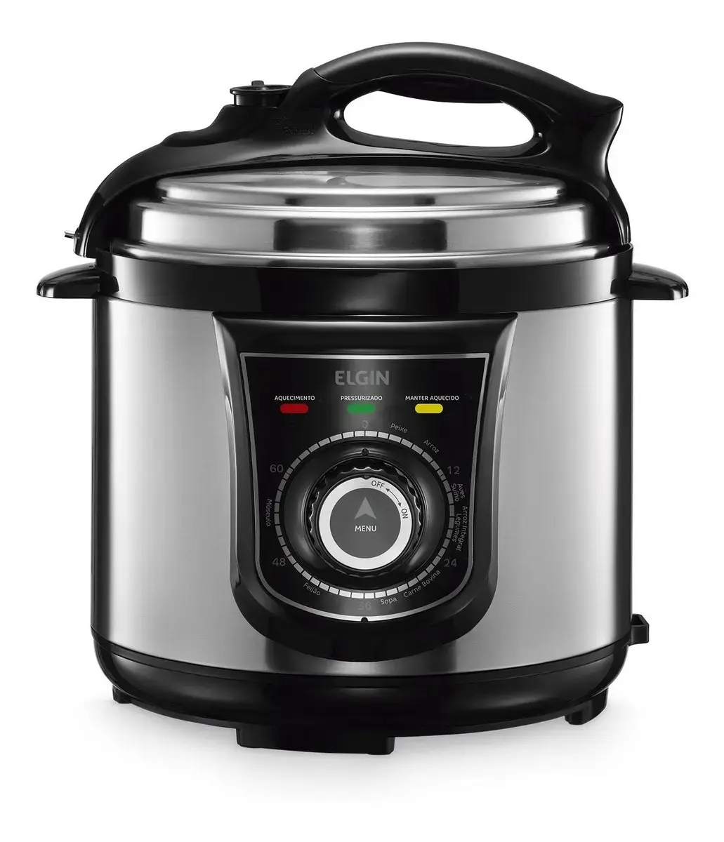 Panela De Pressão Elétrica Elgin 4 Litros Segura 840w Preto