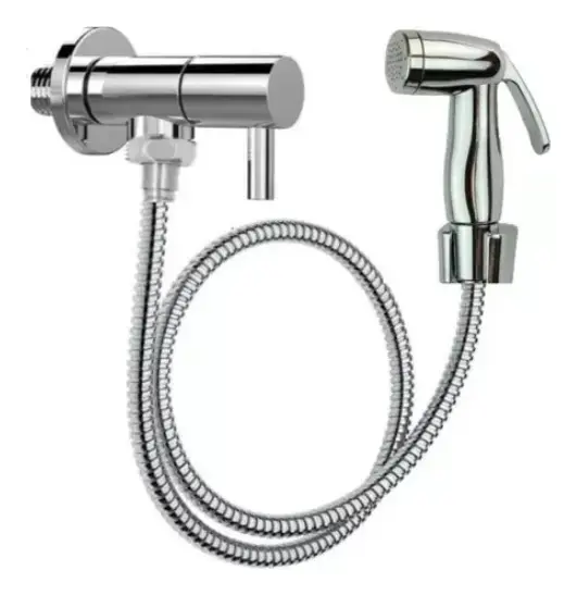 Ducha Higiênica Inox Com Registro Luxo E Alta Durabilidade