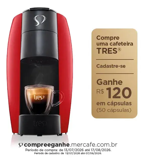 Cafeteira Tres Automática Lov Vermelha Vermelho