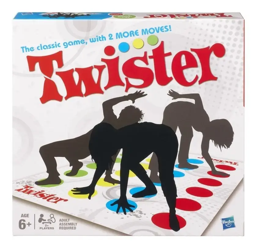 Jogo de Festas, Twister - Movimentos Inovadores, Jogo de Equilíbrio, 2 Jogadores ou Mais - A partir de 6 Anos