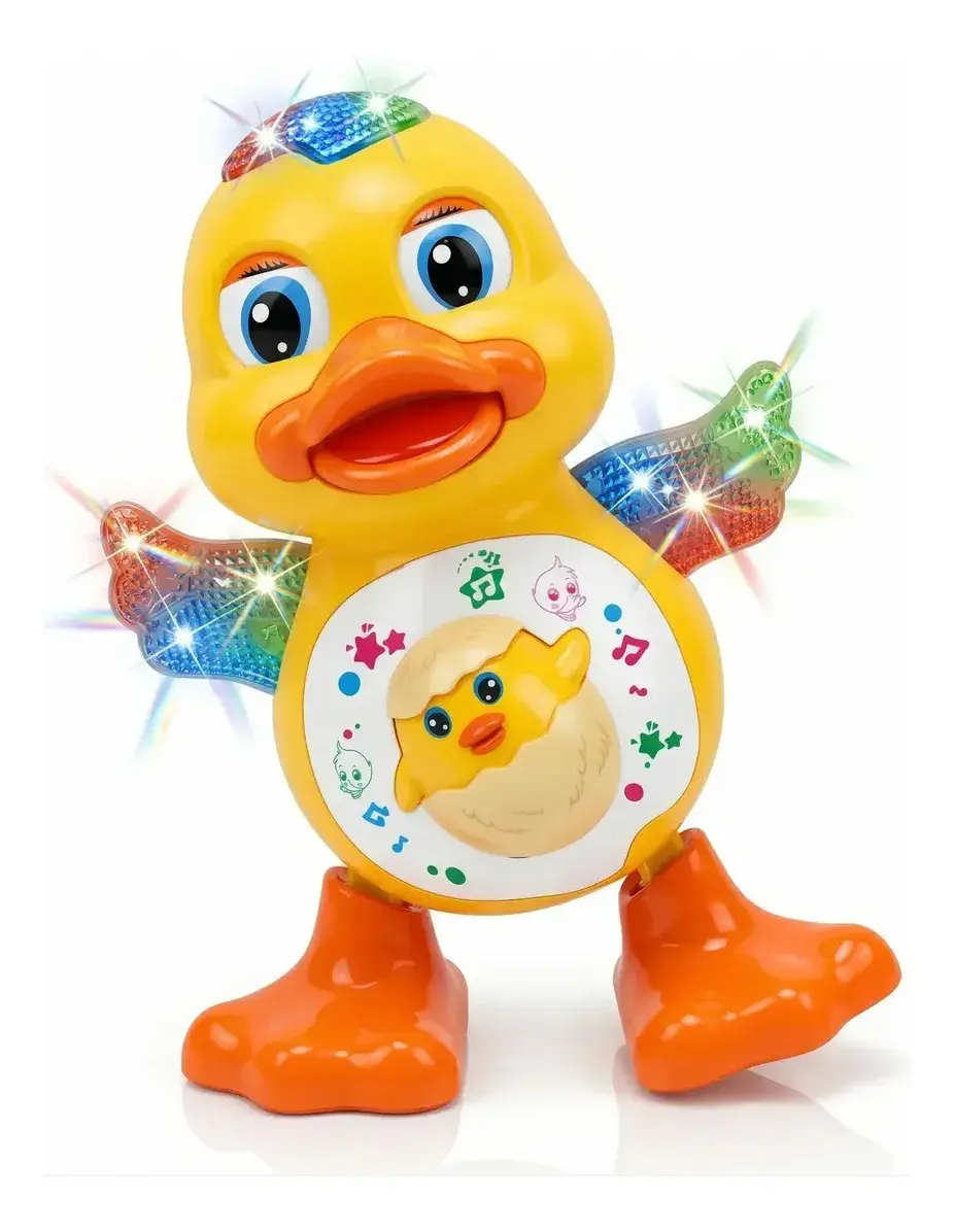 Pato Dançante Musical Brinquedo Luz Som Patinho Dançarino
