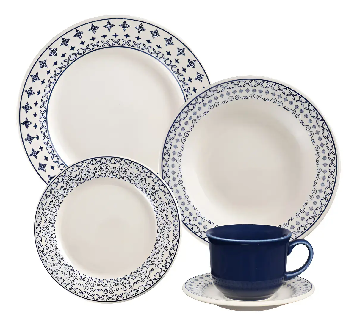Aparelho De Jantar 20 Peças Luna Biona Donna 24