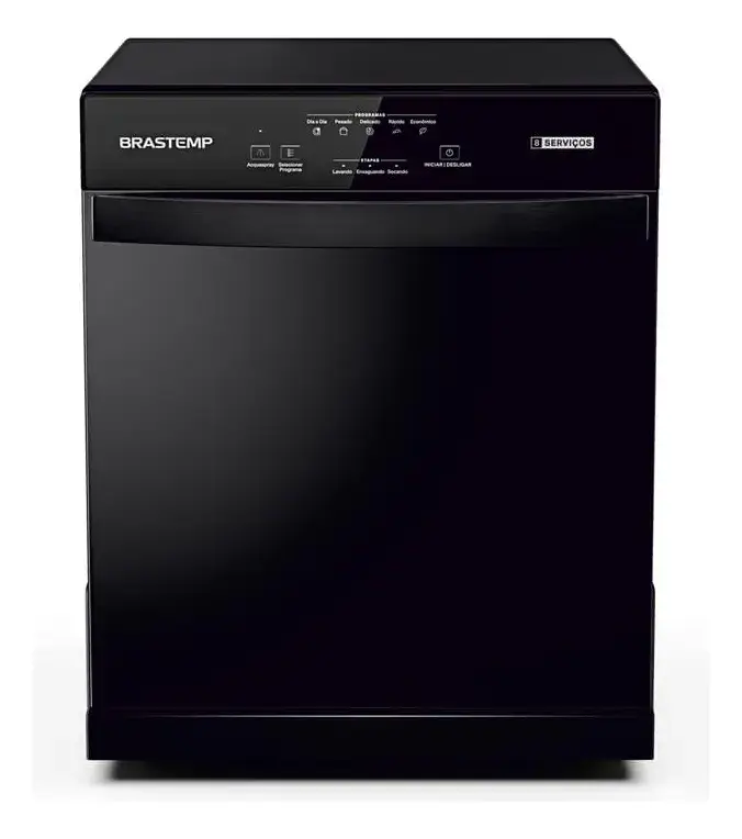 Lava Louças Brastemp 8 Serviços Preta - BLF08AE Preto