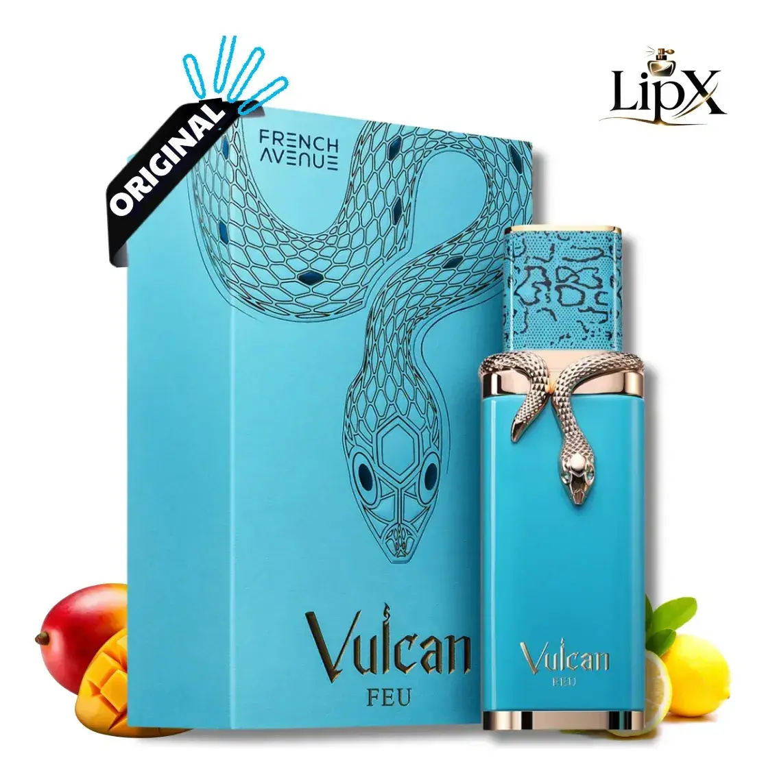Perfume Eau De Parfum French Avenue Vulcan Feu 100ml Cítrico Frutado