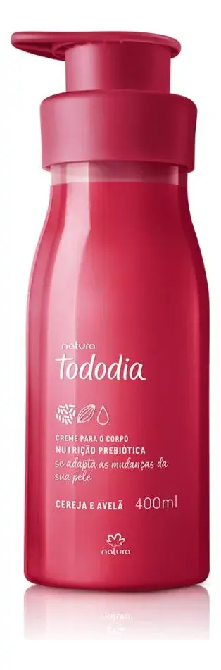 Creme Hidratante Corporal Cereja e Avelã 400ml Natura Tododia
