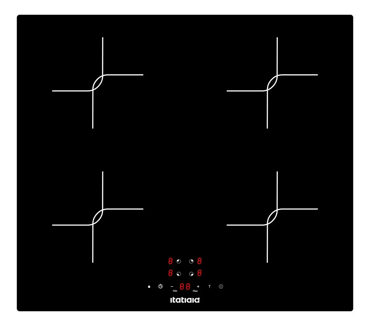 Cooktop de Indução Itatiaia Master 4Q 220V - Preto