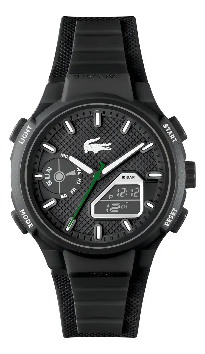 Relógio Lacoste Lc33 Masculino Borracha Preto 2011365
