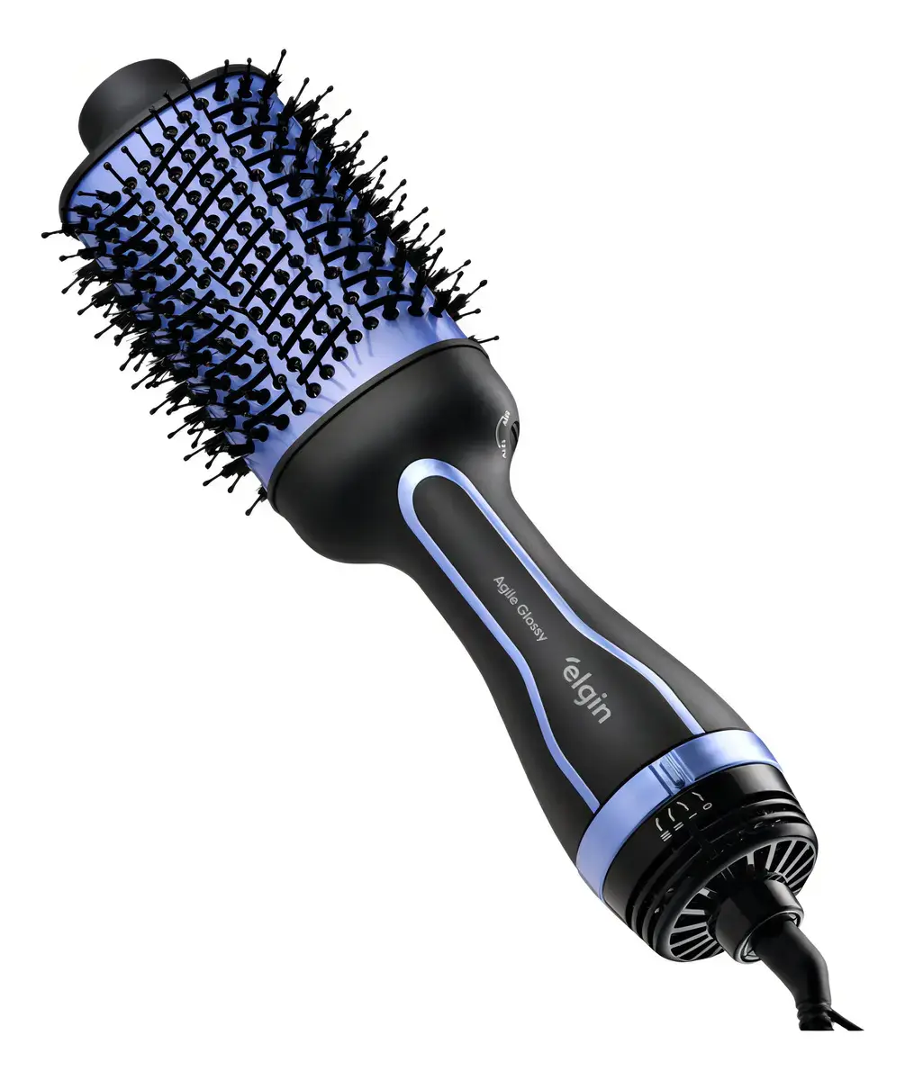 Escova Secadora Alisadora Elgin Agile Glossy Roxo