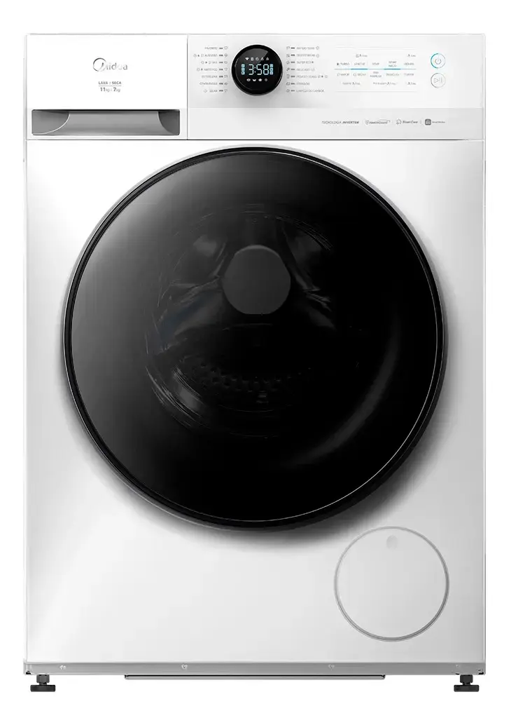 Lava E Seca 11kg Branca Slim Conectada Midea Branco