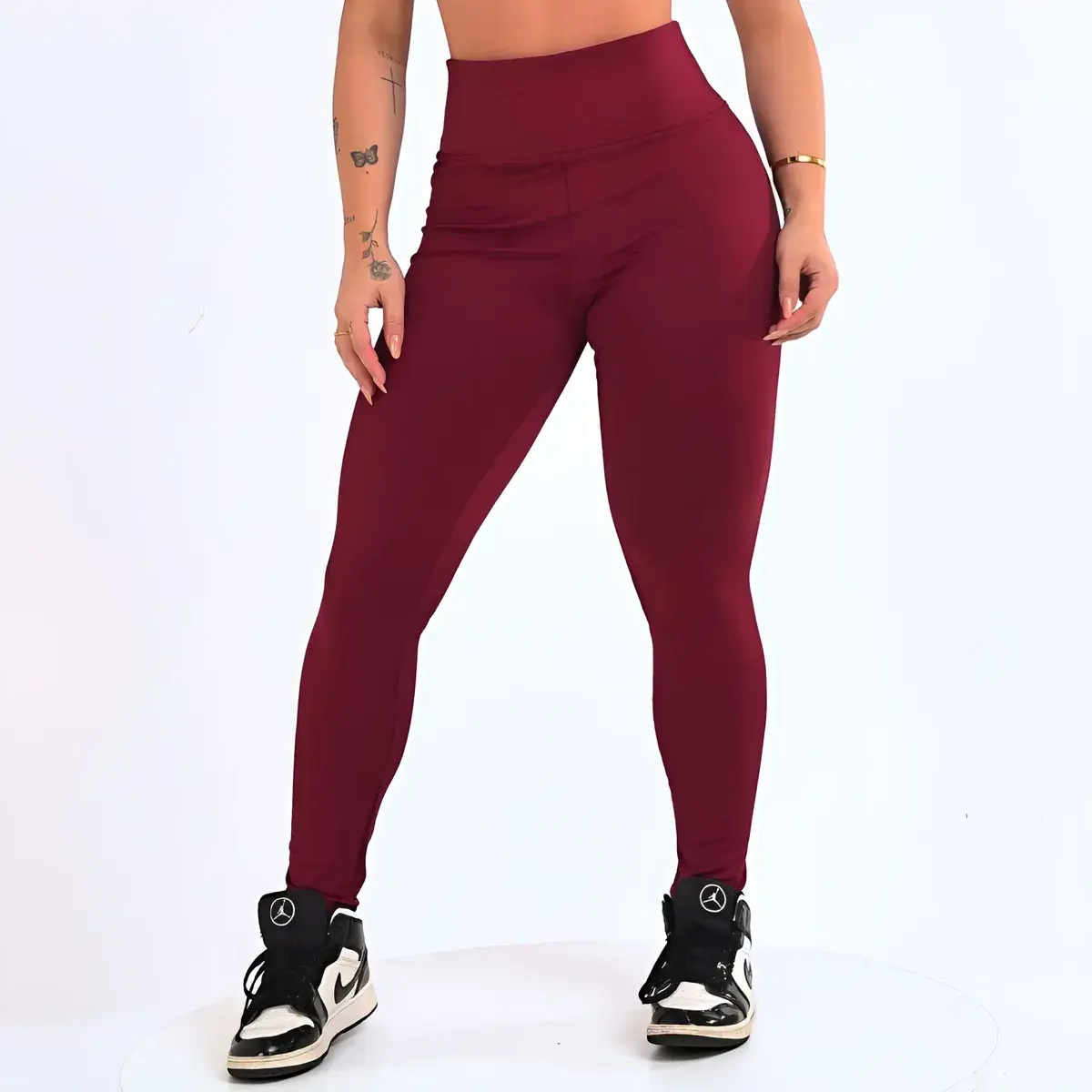 Calça Legging Leg Zero Transparência Cintura Alta Academia