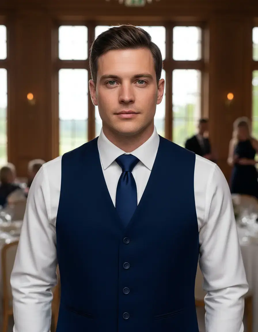 Colete Social Slim Masculino Ajustável Várias Cores