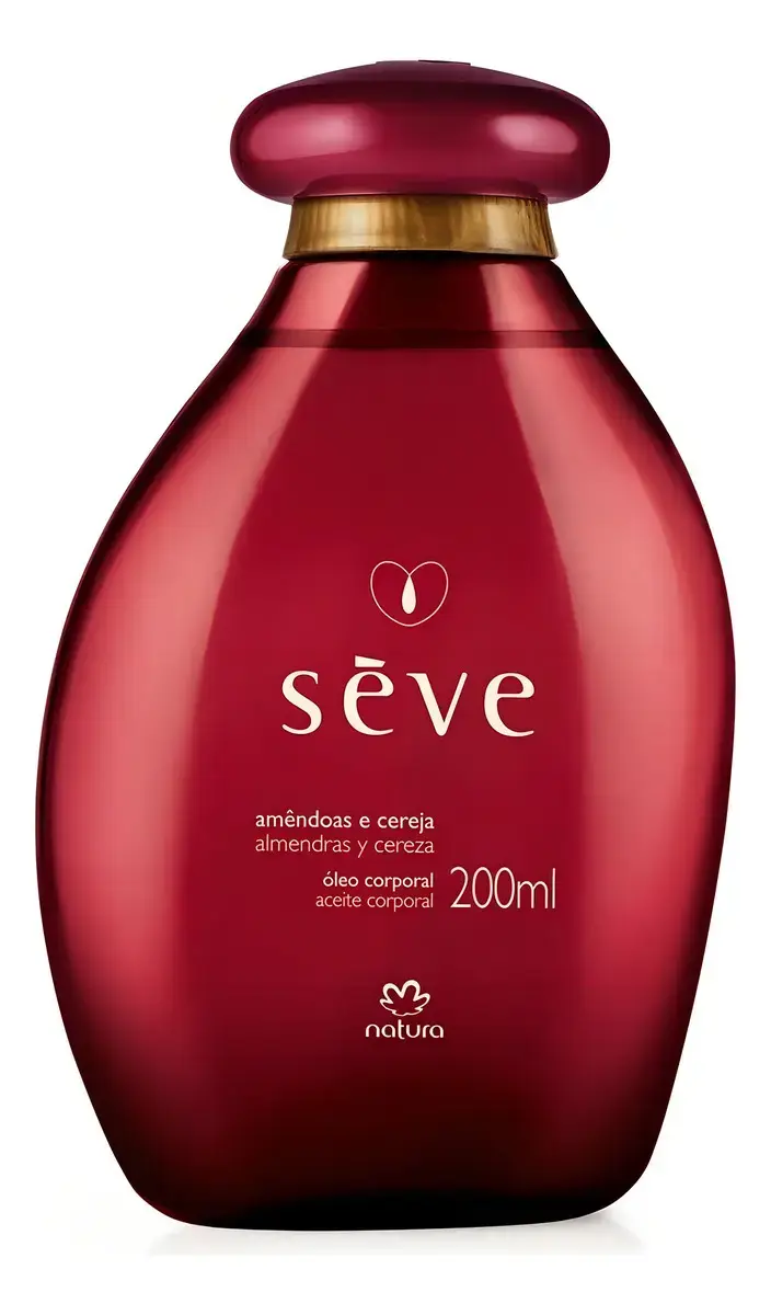 Óleo corporal de amêndoa e cereja Natura Sève para todos os tipos de pele 200 mL