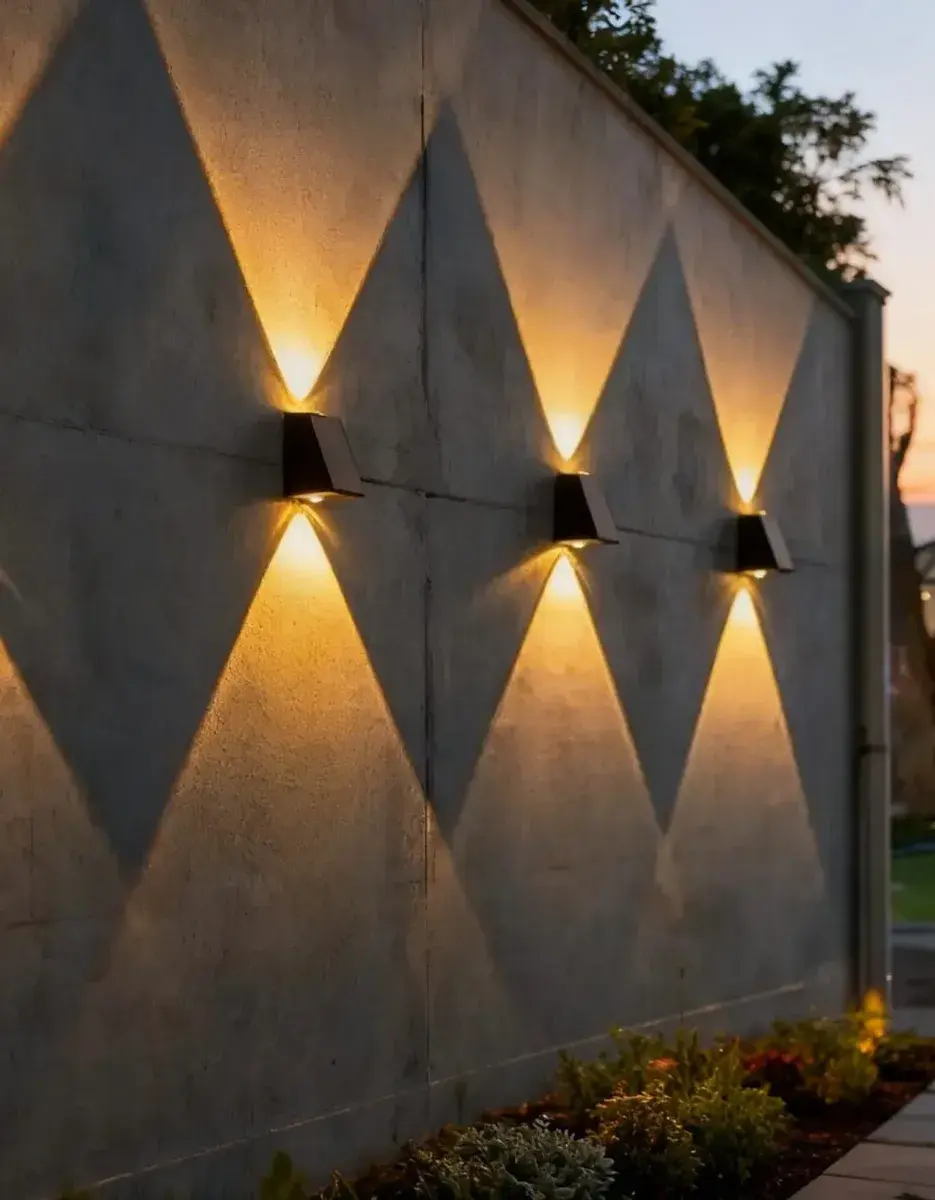 Arandela De Led Solar Luz Potente Alto Desempenho Moderna