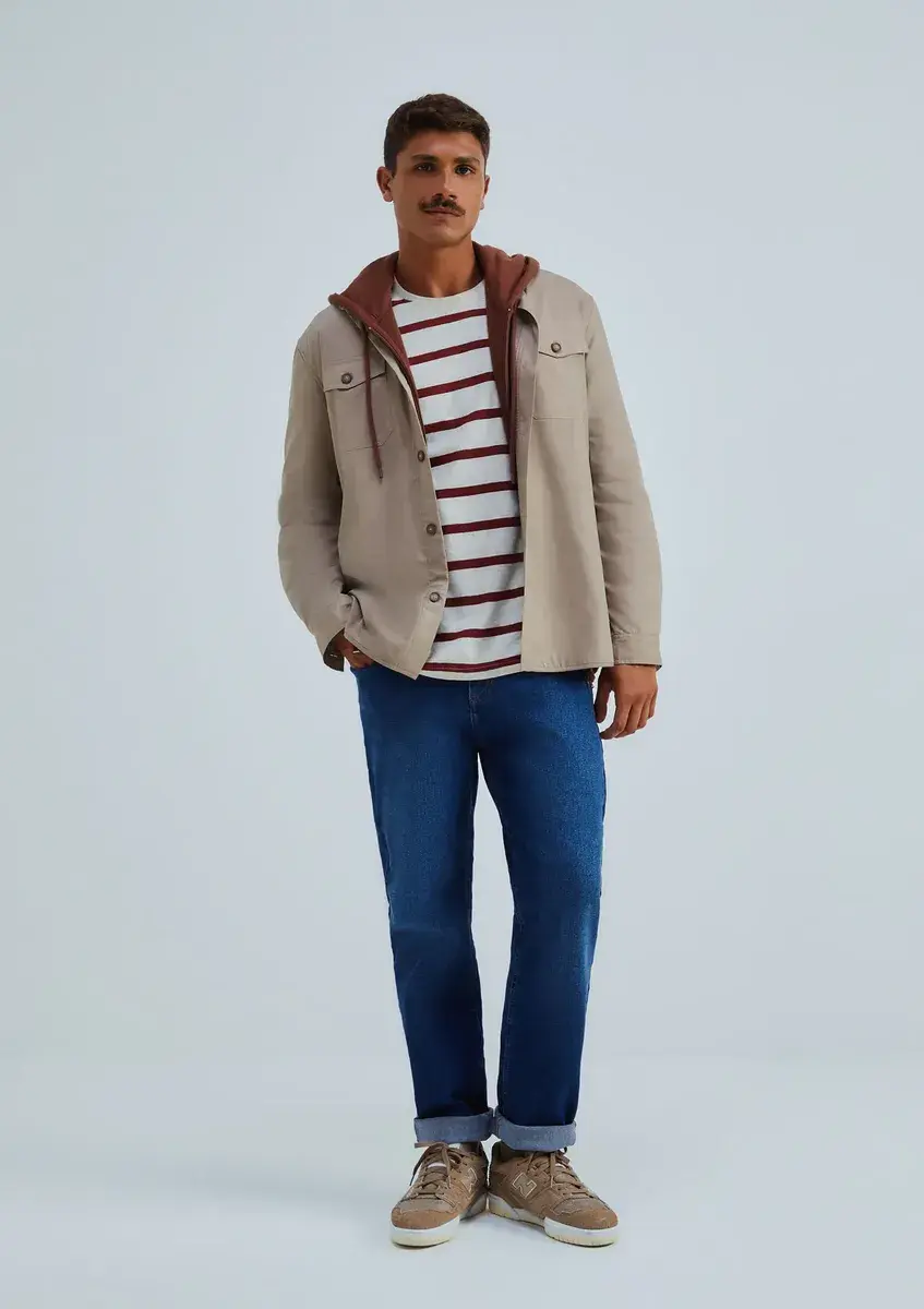 Calça Jeans Masculina Tradicional Com Elastano Hering