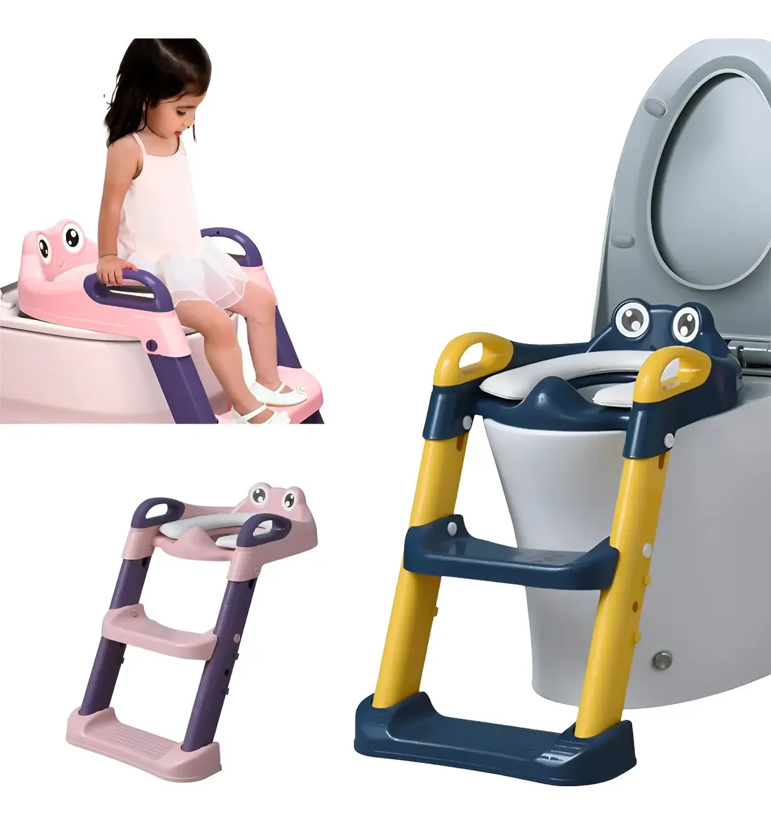Assento Infantil Redutor Dobrável C/ Escada Mcfrog Maxi Baby
