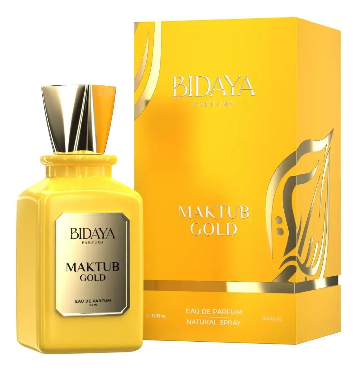 Perfume Árabe Maktub Gold 100ml Bidaya Eau De Parfum