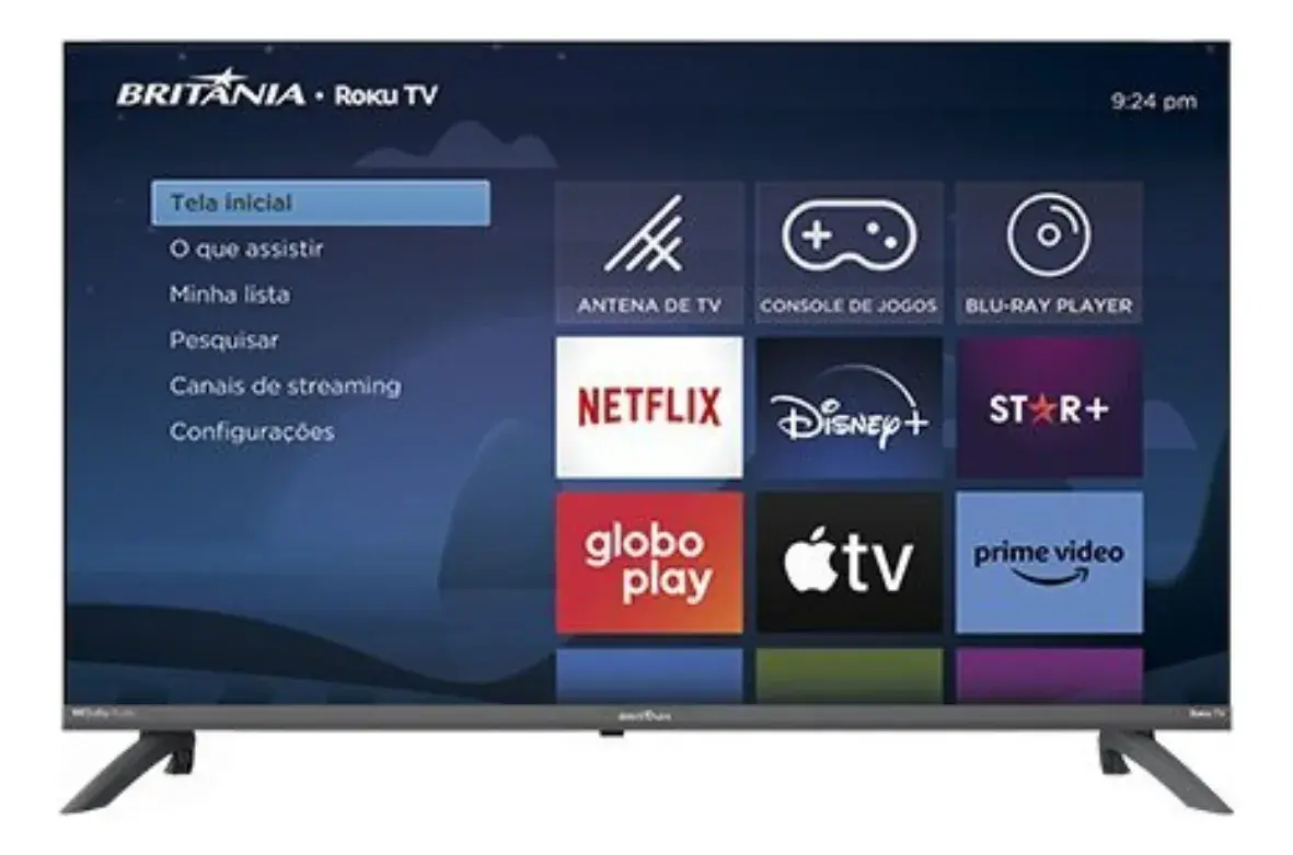 Smart Tv 40 Britânia Roku Tv Led Dolby Audio