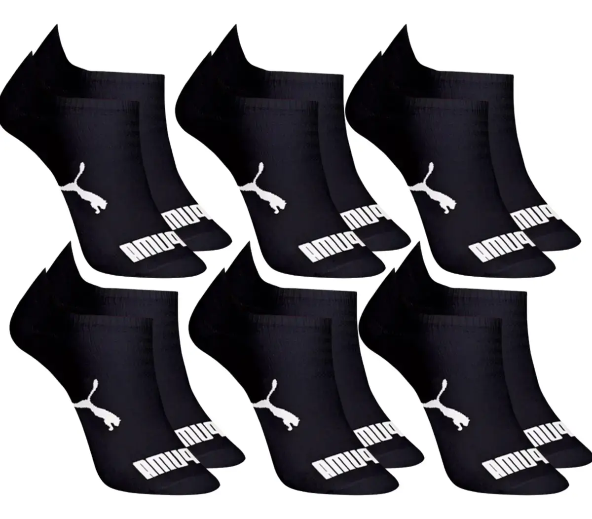 Kit 6 Pares Meias Invisível Puma Sapatilha Adulto Original