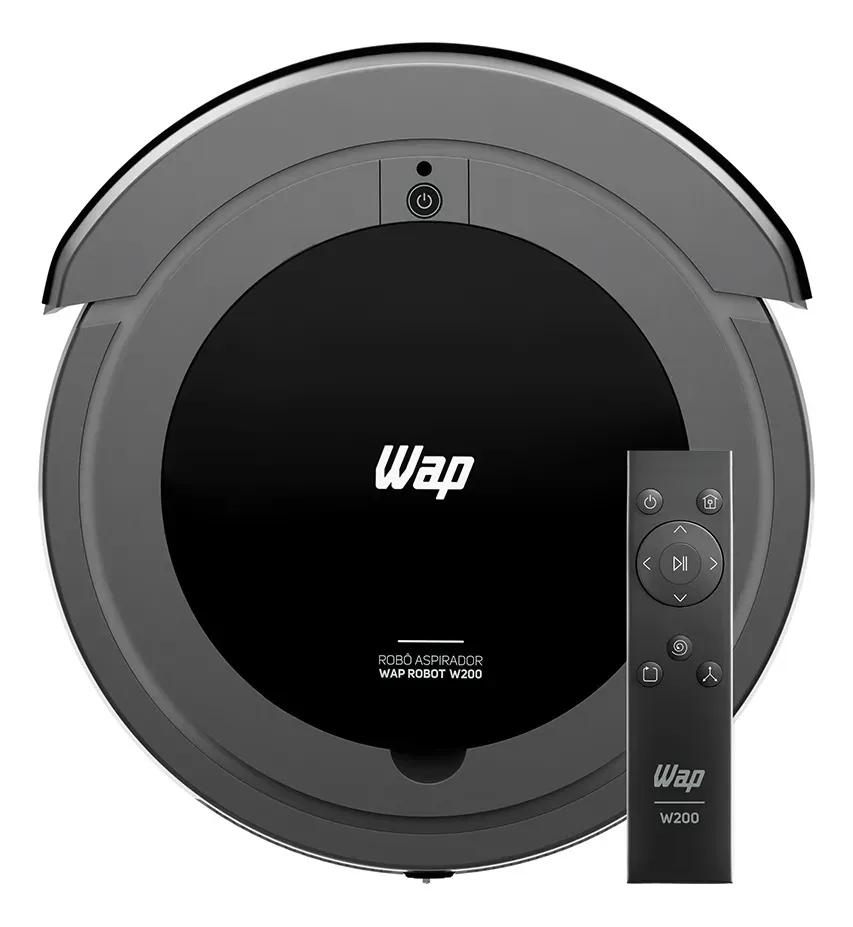 WAP Robô W200 Aspirador Robô 3 em 1 Varre Aspira Passa Pano Bivolt